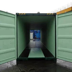 Contenedor de 40 pies High Cube con puertas en ambos extremos nuevo Verde