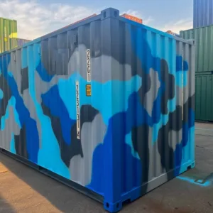 Contenedor Marítimo 20 pies – Acabado Camuflaje