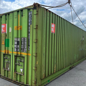Contenedor maritimo usado 40’HC verde