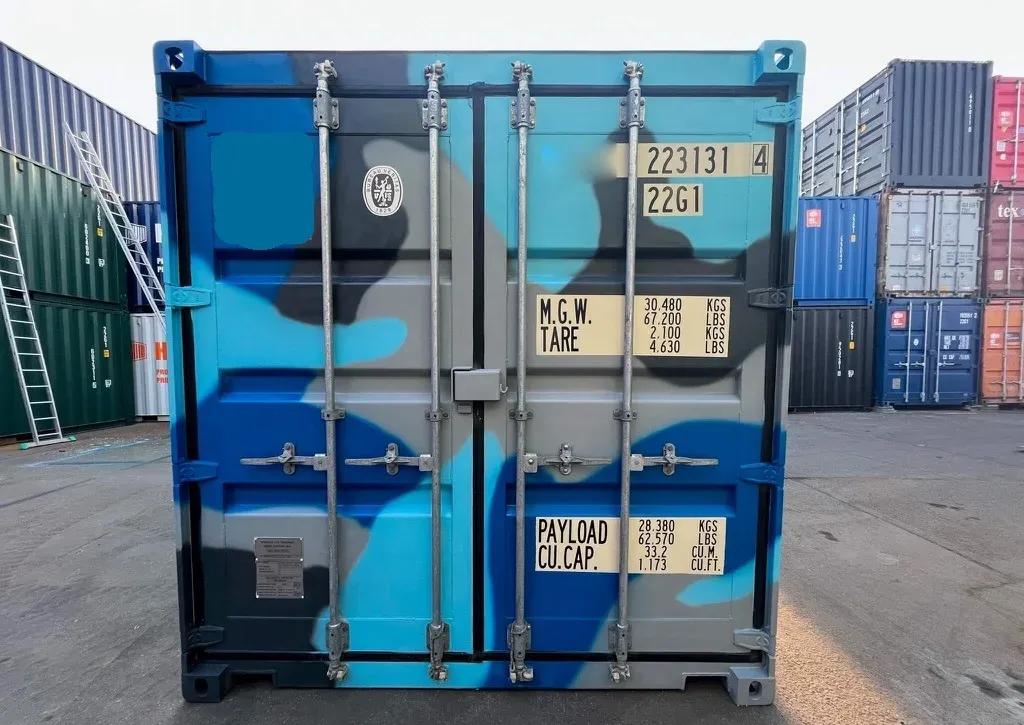 Contenedor Marítimo 20 pies – Acabado Camuflaje – Image 3